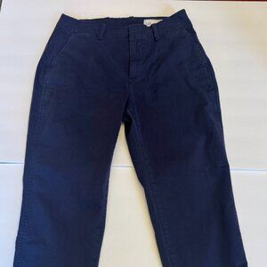 Gap Womens Size 4 Downtown Khakis Navy Straight Leg Pants